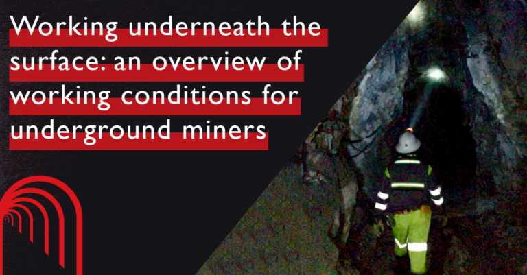 Underground working conditions - Aramine - Mining